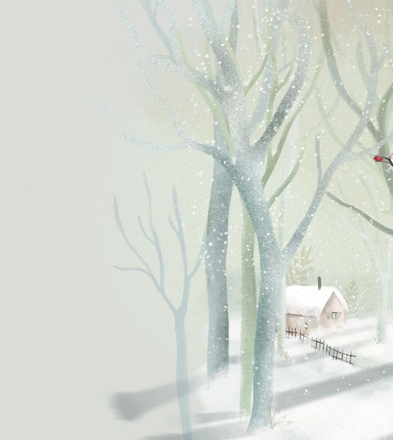 2024 12 17 Winterlicher Hintergrund Mit Vogel